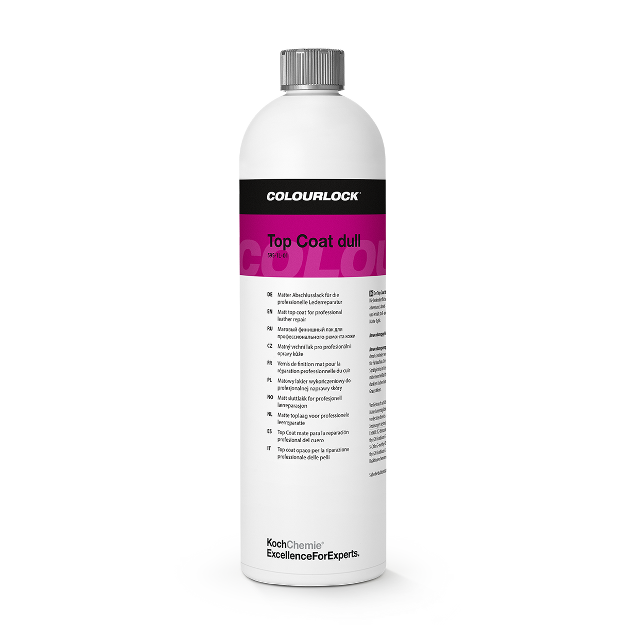 COLOURLOCK "Top Coat" (Dull) Matter Abschlusslack für die professionelle Lederreparatur