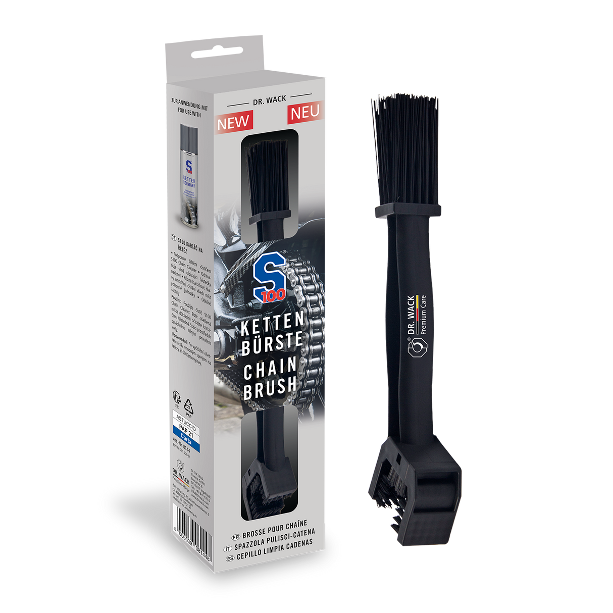 "S100" Kettenbürste für Motorrad (für Kettenreiniger)