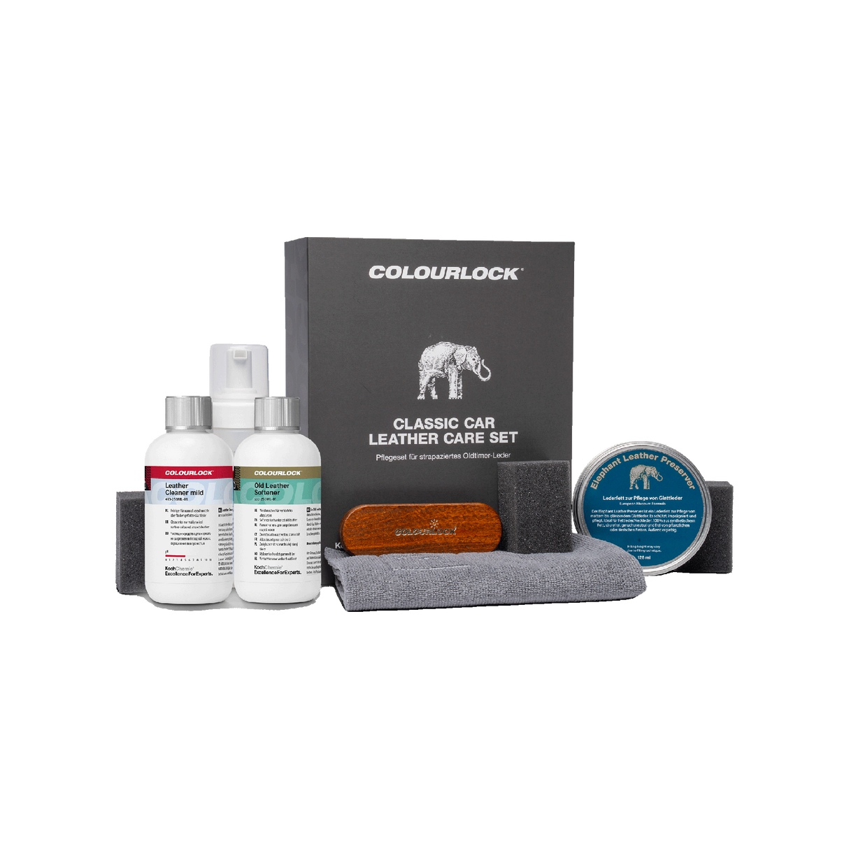 COLOURLOCK "Classic Car Leather Care" Set (Pflegeset für strapaziertes Oldtimer-Leder)