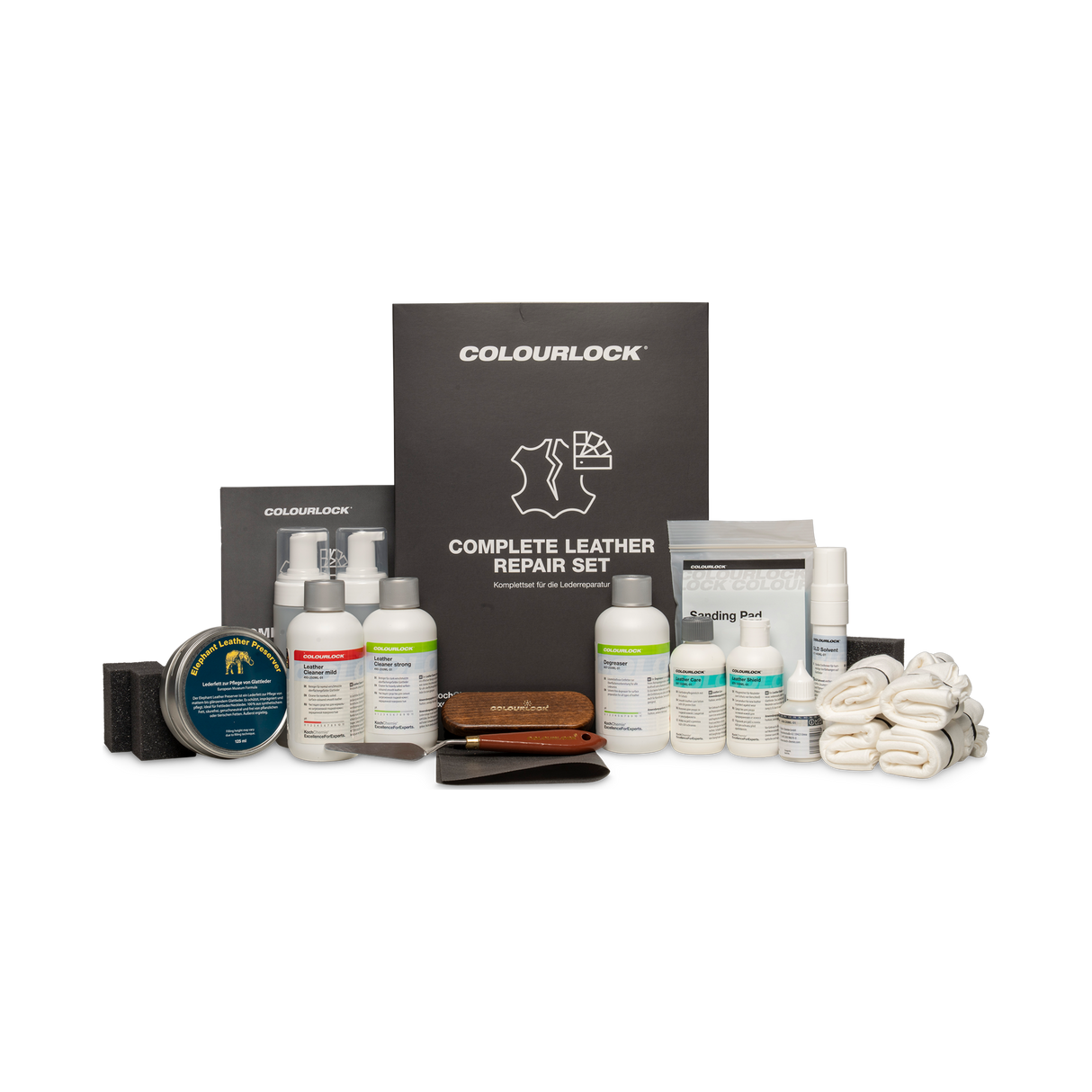 COLOURLOCK "Leather Care Sets" (Toyota) — Pflege & Reparatur Sets für Toyota — Complete Repair Set