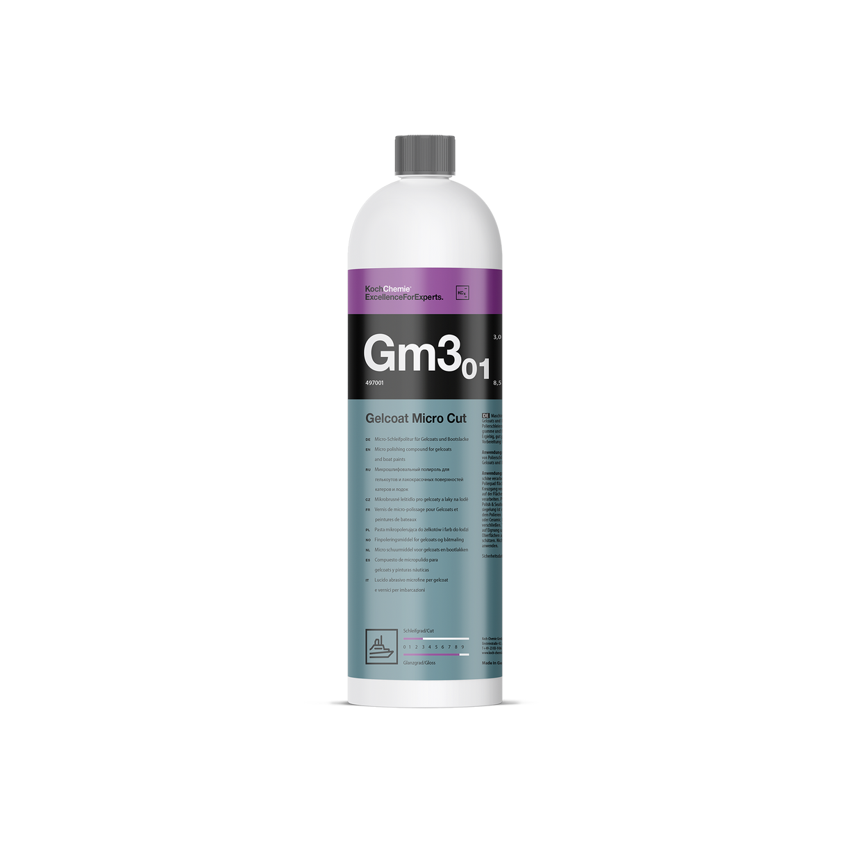 Gelcoat Micro Cut "Gm3.01" Micro-Schleifpolitur für Gelcoats und Bootslacke (Marine-Linie)