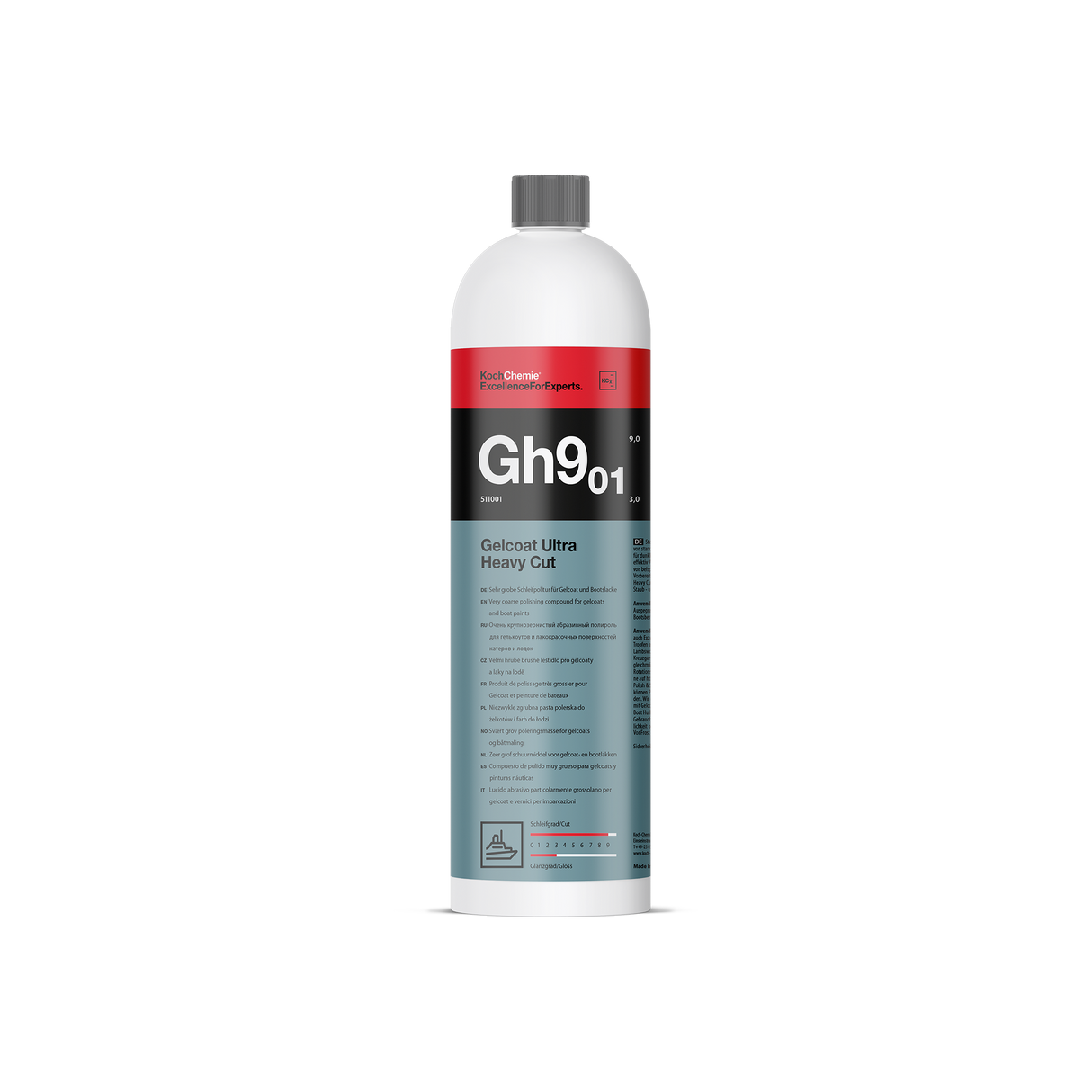 Gelcoat Ultra Heavy Cut "Gh9.01" Sehr grobe Schleifpolitur für Gelcoat und Bootslacke (Marine-Linie)