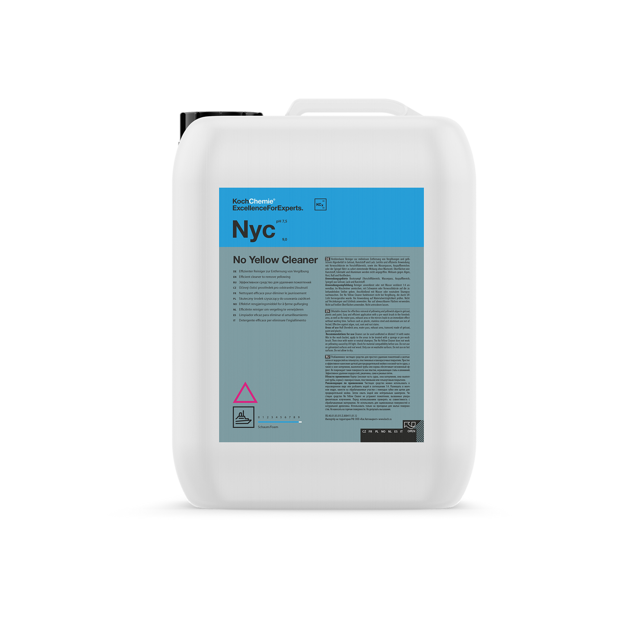 No Yellow Cleaner "Nyc" Spezialreiniger für Vergilbung (Marine-Linie)