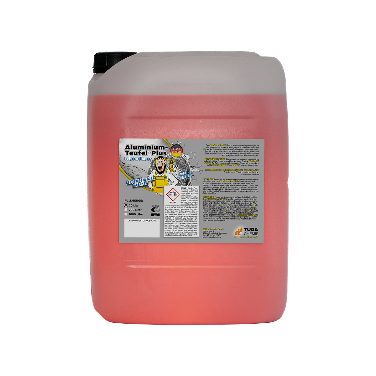 Aluminium-Teufel® (Rosso) Detergente Cerchi