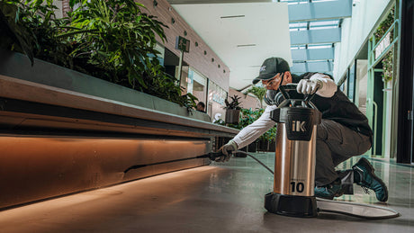 "iK INOX" 10 Druckpumpzerstäuber mit Kompressorventil für Lösungsmittel (aus Edelstahl)