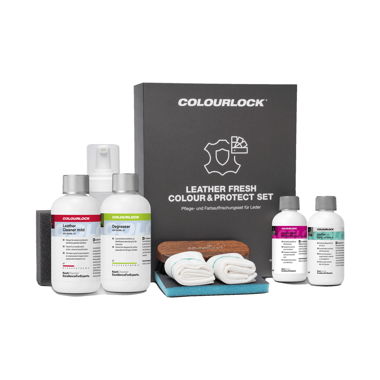 COLOURLOCK "Leather Care Sets" (Renault) — Pflege & Reparatur Sets für Renault — Colour & Protect Set