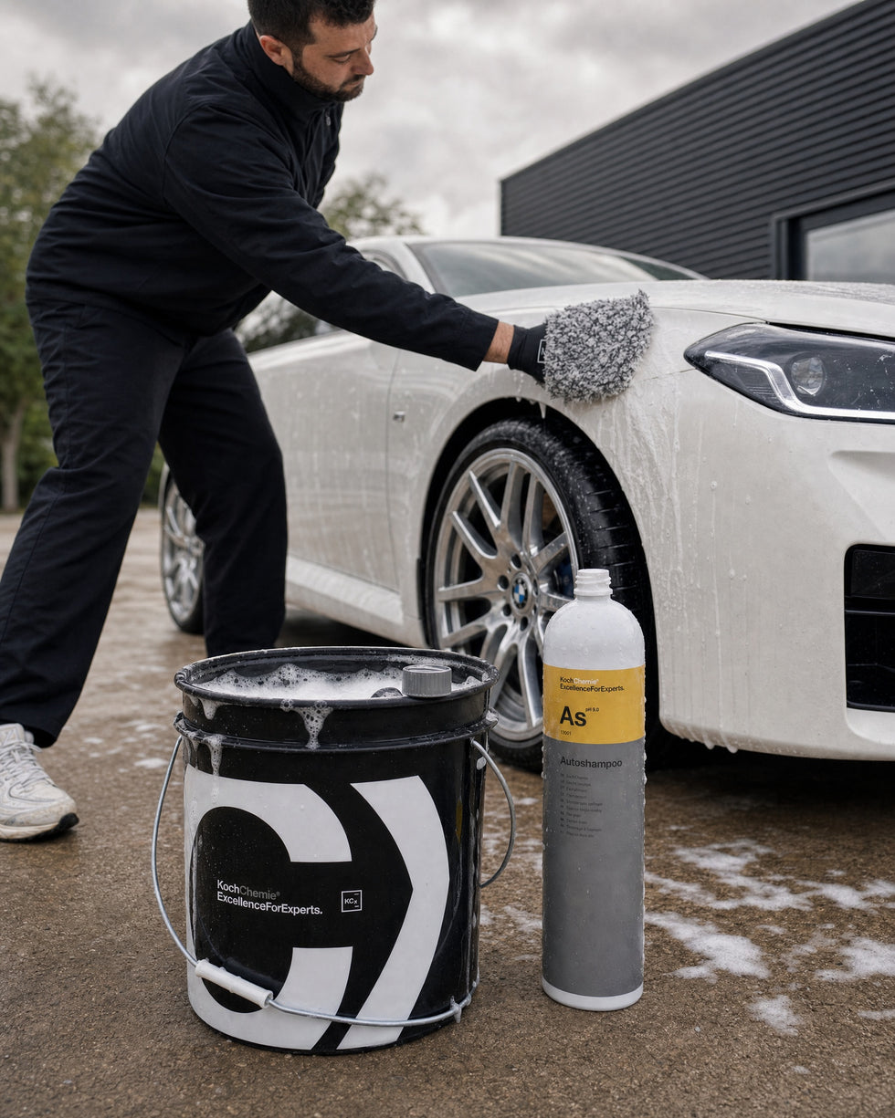 Detailing1 Hero: Autoshampoo — Lack waschen ohne Swirls (Mobile)
