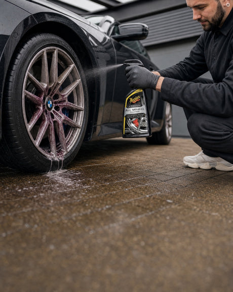 Detailing1 Hero: Felgenreiniger — Meguiars Ultimate All Wheel Cleaner am BMW M2 (Mobile)
