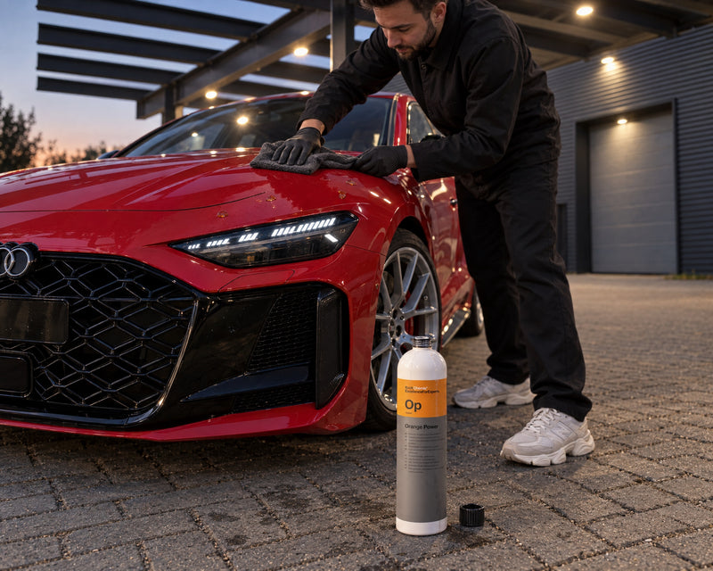 Detailing1 Koch-Chemie Orange Power "Op" 1000 ml / 1 Liter: rimuovere la resina dal trasparente (desktop)