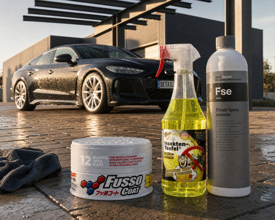 Detailing1 Spotlight Sommer-Lackschutz: TUGA Insekten-Teufel, Soft99 Fusso Coat, Koch-Chemie Fse