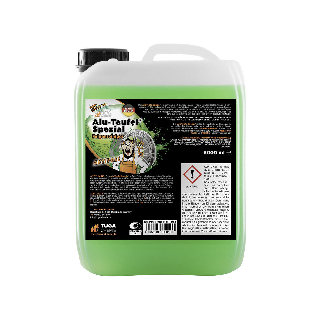 Tuga Chemie Alu-Teufel "Spezial"® (Grün) — Felgenreiniger 5 Liter